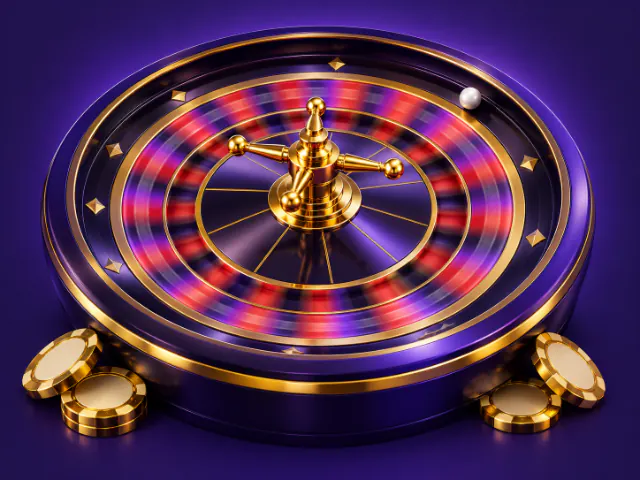 Rueda de ruleta girando