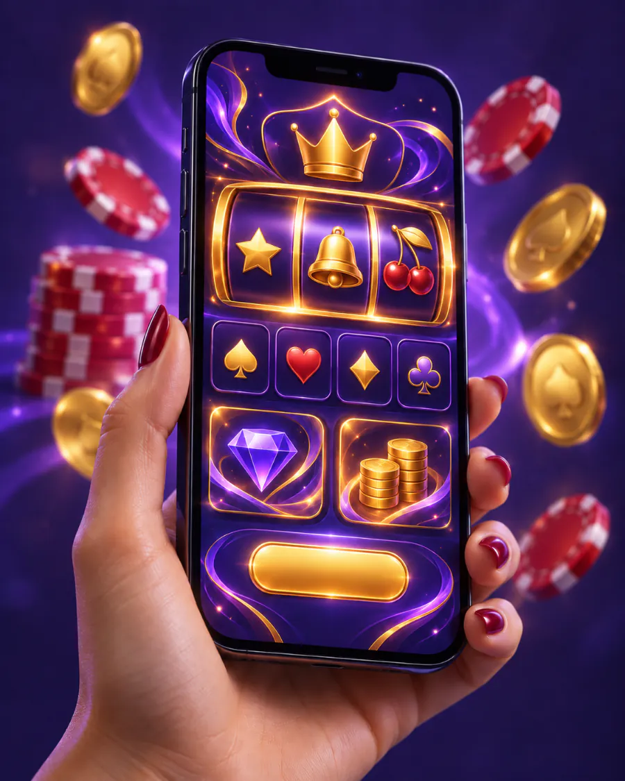 Teléfono mostrando el lobby de juegos